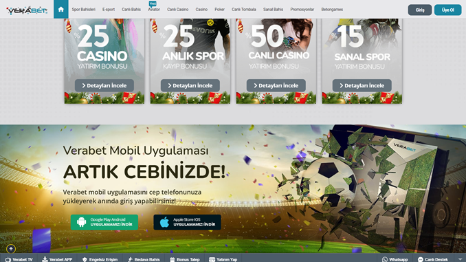 Verabet açılış sayfası