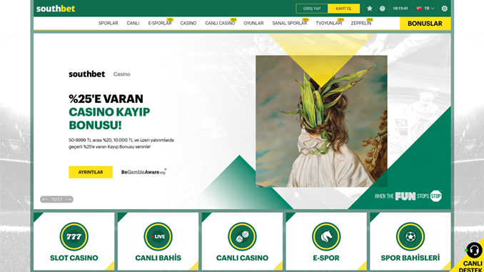Southbet açılış sayfası